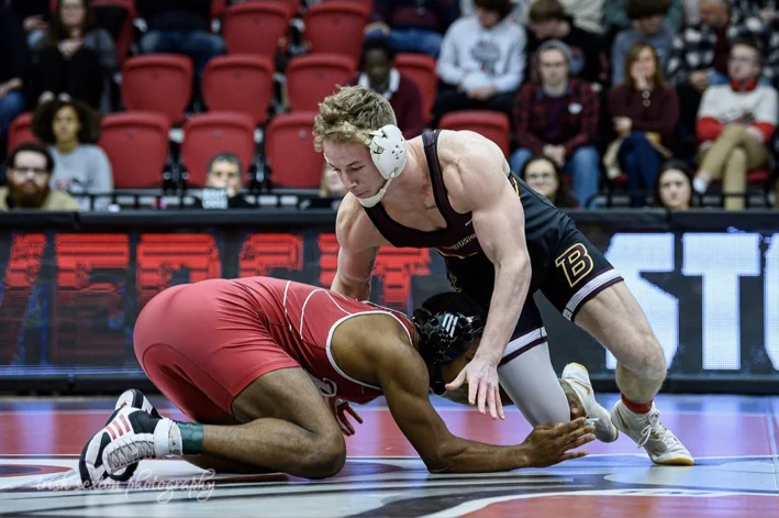 Tanner Culver during a wrestling competition